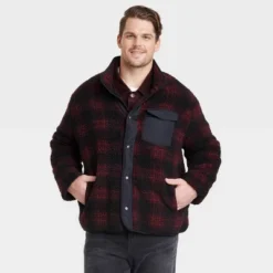 Men's High Pile Fleece Faux Fur Jacket - Goodfellow & Co™ Red 9 Men's High Pile Fleece Faux Fur Jacket - Goodfellow & Co™ Red -Men Fashion GUEST 041a0765 6940 44eb a4db 94262aa9c81f
