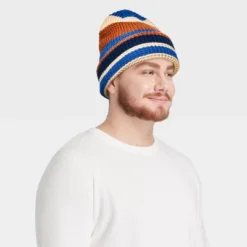 Men's Striped Beanie - Goodfellow & Co™