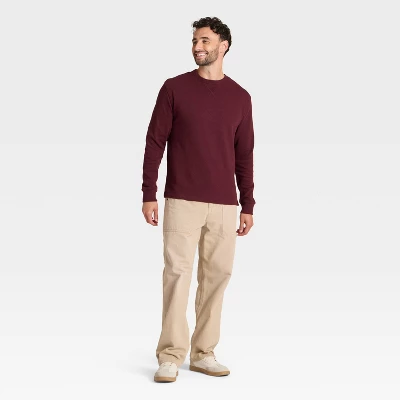 Men's Vintage Textured Crewneck Long Sleeve Shirt - Goodfellow & Co™ 4 Men's Vintage Textured Crewneck Long Sleeve Shirt - Goodfellow & Co™ - Image 2