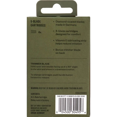 5 Blade Cartridges - 4ct - Goodfellow & Co™ 7 5 Blade Cartridges - 4ct - Goodfellow & Co™ - Image 5