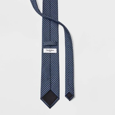 Men's Plaid Neck Tie - Goodfellow & Co™ Navy Blue One Size 3 Men's Plaid Neck Tie - Goodfellow & Co™ Navy Blue One Size