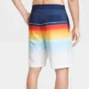 Men's 10" Sunset Striped Swim Shorts - Goodfellow & Co™ Orange 2 Men's 10" Sunset Striped Swim Shorts - Goodfellow & Co™ Orange -Men Fashion GUEST 173b26fa 1a9c 4b1b 9fde 2753e9d5c1eb