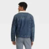 Men's Faux Shearling Lined Denim Trucker Jacket - Goodfellow & Co™ Blue -Men Fashion GUEST 180d9673 381e 4231 affe 544993f2d72a