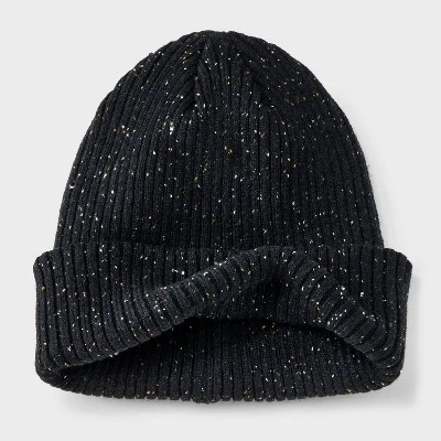 Men's Speckle Rib-Knit Beanie - Goodfellow & Co™ 4 Men's Speckle Rib-Knit Beanie - Goodfellow & Co™ - Image 2