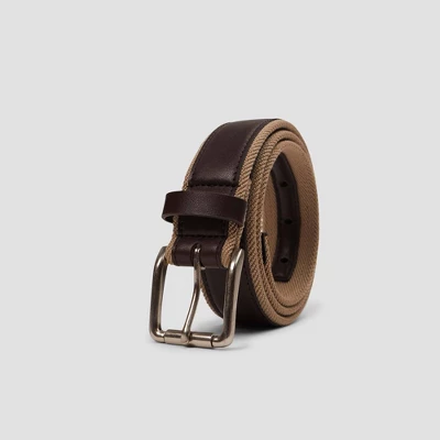 Men's Khaki Fabric With Overlay Belt - Goodfellow & Co™ Brown 3 Men's Khaki Fabric With Overlay Belt - Goodfellow & Co™ Brown
