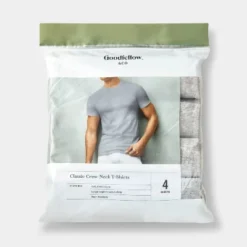 Men's Short Sleeve Crewneck T-Shirt - Goodfellow & Co™ Heathered Gray