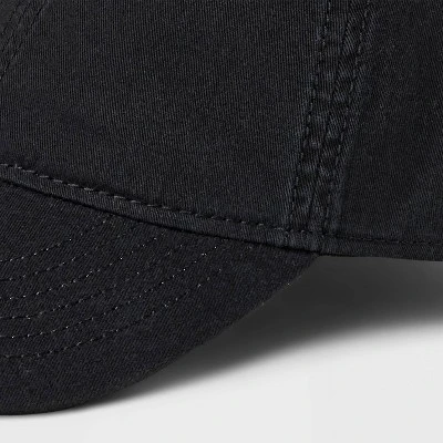 Men's Cotton Washed Baseball Hat - Goodfellow & Co™ Black 5 Men's Cotton Washed Baseball Hat - Goodfellow & Co™ Black - Image 3