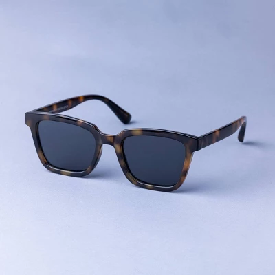 Men's Square Tortoise Shell Plastic Sunglasses - Goodfellow & Co™ Honey Brown: UV Protection, Recycled Material 3 Men's Square Tortoise Shell Plastic Sunglasses - Goodfellow & Co™ Honey Brown: UV Protection, Recycled Material