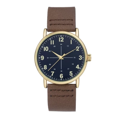 Men's Easy Read Strap Watch - Goodfellow & Co™ Brown 3 Men's Easy Read Strap Watch - Goodfellow & Co™ Brown
