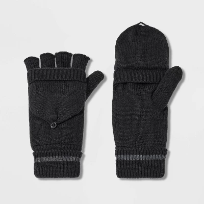 Men's Convertible Mittens With Fleece Lined - Goodfellow & Co™ 3 Men's Convertible Mittens With Fleece Lined - Goodfellow & Co™