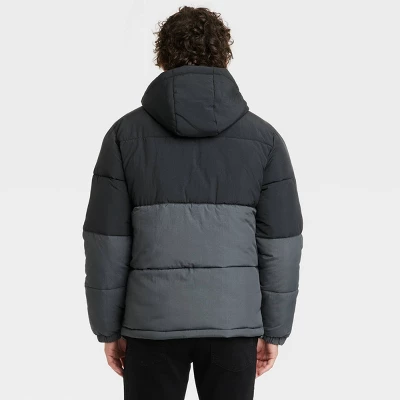Men's Solid Midweight Puffer Jacket - Goodfellow & Co™ Black 3 Men's Solid Midweight Puffer Jacket - Goodfellow & Co™ Black