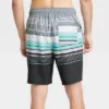 Men's 9" Striped E-Board Swim Shorts - Goodfellow & Co™ Charcoal Gray 1 Men's 9" Striped E-Board Swim Shorts - Goodfellow & Co™ Charcoal Gray -Men Fashion GUEST 2b2398f9 c56d 4d36 9458 354fe1f5b377