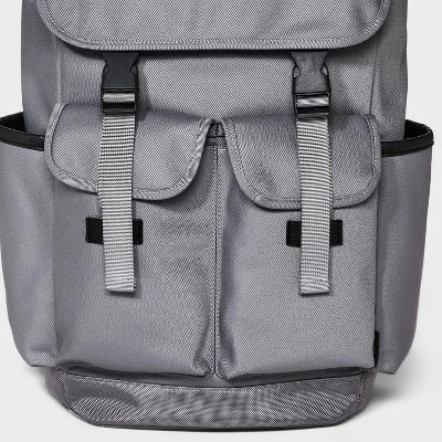 Men's 18.5" Backpack With Buckles - Goodfellow & Co™ Gray 6 Men's 18.5" Backpack With Buckles - Goodfellow & Co™ Gray - Image 4