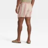 Men's Striped 5" Elevated Pull-On Shorts - Goodfellow & Co™ Beige/Pink -Men Fashion GUEST 2e359678 0480 4b76 9d1c a3330d2a7f45