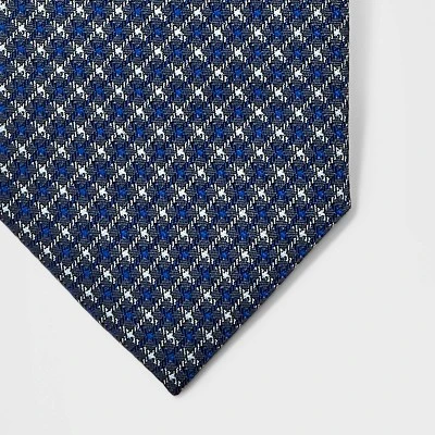 Men's Plaid Neck Tie - Goodfellow & Co™ Navy Blue One Size 4 Men's Plaid Neck Tie - Goodfellow & Co™ Navy Blue One Size - Image 2