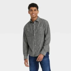 Men's Button-Down Shirt - Goodfellow & Co™ Black Wash -Men Fashion GUEST 3250b5f2 3534 4fc1 b66a ab5e1b84cfcd