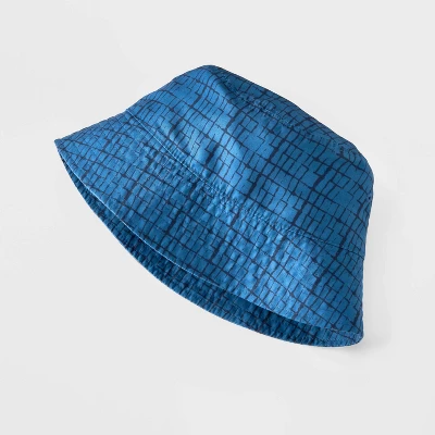 Men's Printed Bucket Hat - Goodfellow & Co™ Blue 3 Men's Printed Bucket Hat - Goodfellow & Co™ Blue