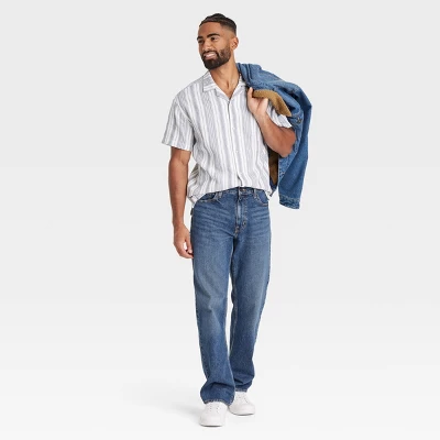 Men's Short Sleeve Slub Camp Button-Down Shirt - Goodfellow & Co™ 4 Men's Short Sleeve Slub Camp Button-Down Shirt - Goodfellow & Co™ - Image 2