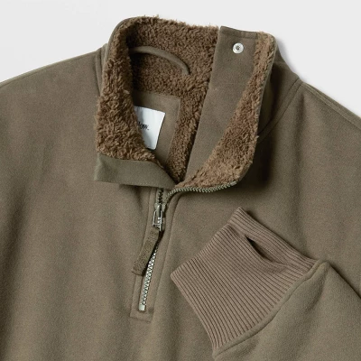 Men's Adaptive Sherpa Fleece Jacket - Goodfellow & Co™ Dark Green 4 Men's Adaptive Sherpa Fleece Jacket - Goodfellow & Co™ Dark Green - Image 2