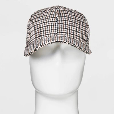 Men's Houndstooth Baseball Hat - Goodfellow & Co™ Brown 3 Men's Houndstooth Baseball Hat - Goodfellow & Co™ Brown