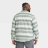 Men's Big & Tall Striped Standard Fit Long Sleeve Button-Down Shirt - Goodfellow & Co™ Olive Green 2 Men's Big & Tall Striped Standard Fit Long Sleeve Button-Down Shirt - Goodfellow & Co™ Olive Green -Men Fashion GUEST 52108750 43f9 4bda 870f 60a379b6fda5