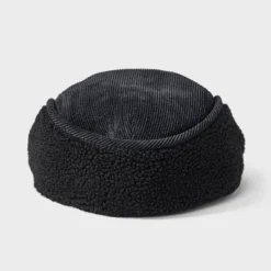 Men's Corduroy Ivy Beret With Ear Flap - Goodfellow & Co™ Black -Men Fashion GUEST 55a7b730 bcc2 41d5 ab51 9e90e0cfa13f