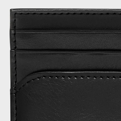 Men's RFID Card Case - Goodfellow & Co™ Black 6 Men's RFID Card Case - Goodfellow & Co™ Black - Image 4