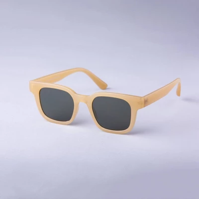 Men's Square Surf Sunglasses - Goodfellow & Co™ Yellow: Medium Fit, Recycled Plastic Frame, Maximum UV Protection 3 Men's Square Surf Sunglasses - Goodfellow & Co™ Yellow: Medium Fit, Recycled Plastic Frame, Maximum UV Protection