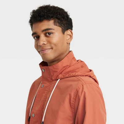 Men's Elevated Rain Jacket - Goodfellow & Co™ Orange 5 Men's Elevated Rain Jacket - Goodfellow & Co™ Orange - Image 3