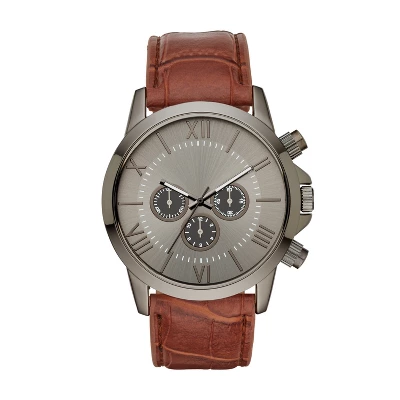 Men's Roman StrapWatch - Goodfellow & Co™ Dark Gray 3 Men's Roman StrapWatch - Goodfellow & Co™ Dark Gray