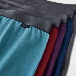 Men's Boxer Briefs 5pk - Goodfellow & Co™ Plum Purple/Burgundy/Teal Blue