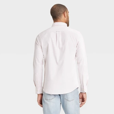 Men's Long Sleeve Poplin Shirt - Goodfellow & Co™ Pink 3 Men's Long Sleeve Poplin Shirt - Goodfellow & Co™ Pink