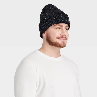 Men's Speckle Rib-Knit Beanie - Goodfellow & Co™ 3 Men's Speckle Rib-Knit Beanie - Goodfellow & Co™