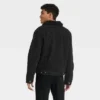 Men's Faux Shearling Lined Denim Trucker Jacket - Goodfellow & Co™ Black 2 Men's Faux Shearling Lined Denim Trucker Jacket - Goodfellow & Co™ Black -Men Fashion GUEST 714dfbbf ba28 43fa 9ddd 980f9d474d3a