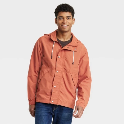 Men's Elevated Rain Jacket - Goodfellow & Co™ Orange 6 Men's Elevated Rain Jacket - Goodfellow & Co™ Orange - Image 4