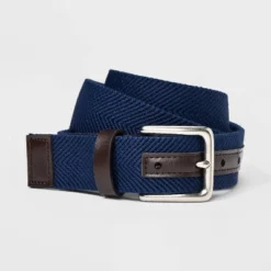 Men's Solid Stretch Belt - Goodfellow & Co™ Navy Blue -Men Fashion GUEST 798b8fc4 8d0c 42b4 86fc f93b344749cb