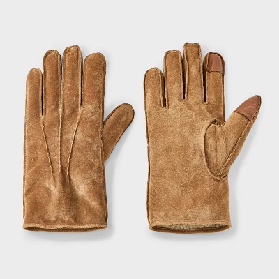 Men's Faux Shearling Suede Gloves - Goodfellow & Co™ Tan 5 Men's Faux Shearling Suede Gloves - Goodfellow & Co™ Tan - Image 3