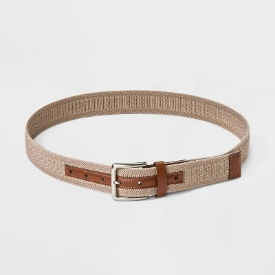 Men's Solid Stretch Belt - Goodfellow & Co™ Khaki 3 Men's Solid Stretch Belt - Goodfellow & Co™ Khaki