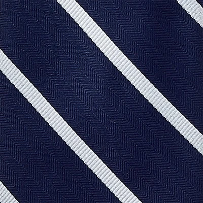 Men's Striped Neck Tie - Goodfellow & Co™ Navy & White 4 Men's Striped Neck Tie - Goodfellow & Co™ Navy & White - Image 2