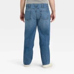 Men's Big & Tall Straight Fit Jeans - Goodfellow & Co™ Medium Blue