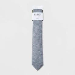 Men's Non Solid Striped Tie - Goodfellow & Co™ Silver