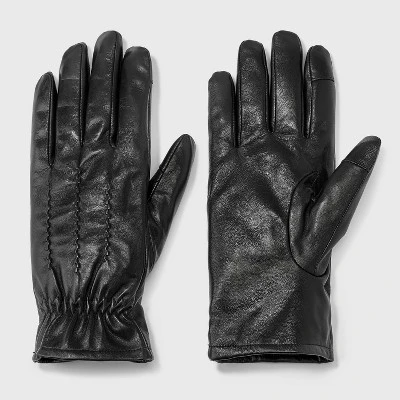 Men's Basic Triple Trim Touch Dress Gloves - Goodfellow & Co™ Black 5 Men's Basic Triple Trim Touch Dress Gloves - Goodfellow & Co™ Black - Image 3