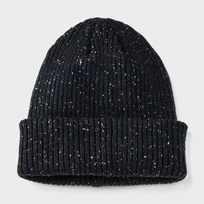 Men's Speckle Rib-Knit Beanie - Goodfellow & Co™ 6 Men's Speckle Rib-Knit Beanie - Goodfellow & Co™ - Image 4