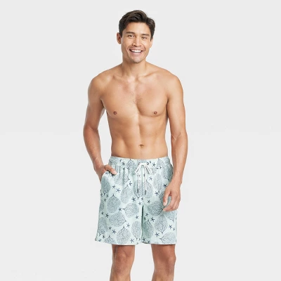 Men's 7" Coral Swim Trunk With Boxer Brief Liner - Goodfellow & Co™ Green 4 Men's 7" Coral Swim Trunk With Boxer Brief Liner - Goodfellow & Co™ Green - Image 2