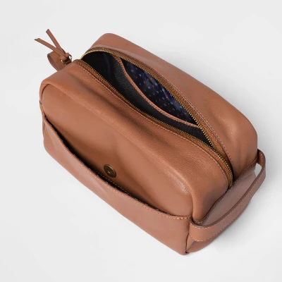Classic Top Cow Leather Dopp Kit - Goodfellow & Co™ 2 Classic Top Cow Leather Dopp Kit - Goodfellow & Co™