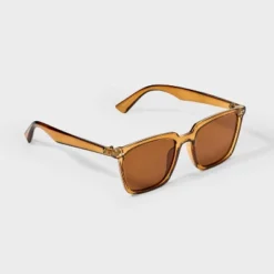 Men's Angular Surf Sunglasses - Goodfellow & Co™ Brown