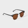 Men's Plastic Retro Browline Square Sunglasses - Goodfellow & Co™ Charcoal Gray: Maximum UV Protection, Impact-Resistant 2 Men's Plastic Retro Browline Square Sunglasses - Goodfellow & Co™ Charcoal Gray: Maximum UV Protection, Impact-Resistant -Men Fashion GUEST c8860f8d ce52 4eb5 9cbc 8b927af7e4ef