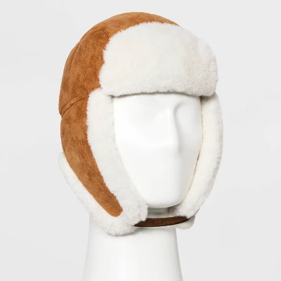 Men's Polyester Faux Suede Faux Fur Trapper Hat - Goodfellow & Co™ Tan 3 Men's Polyester Faux Suede Faux Fur Trapper Hat - Goodfellow & Co™ Tan