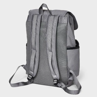 Men's 18.5" Backpack With Buckles - Goodfellow & Co™ Gray 4 Men's 18.5" Backpack With Buckles - Goodfellow & Co™ Gray - Image 2