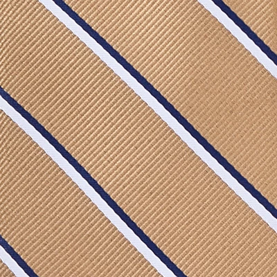 Men's Striped Neck Tie - Goodfellow & Co™ Khaki & White 4 Men's Striped Neck Tie - Goodfellow & Co™ Khaki & White - Image 2